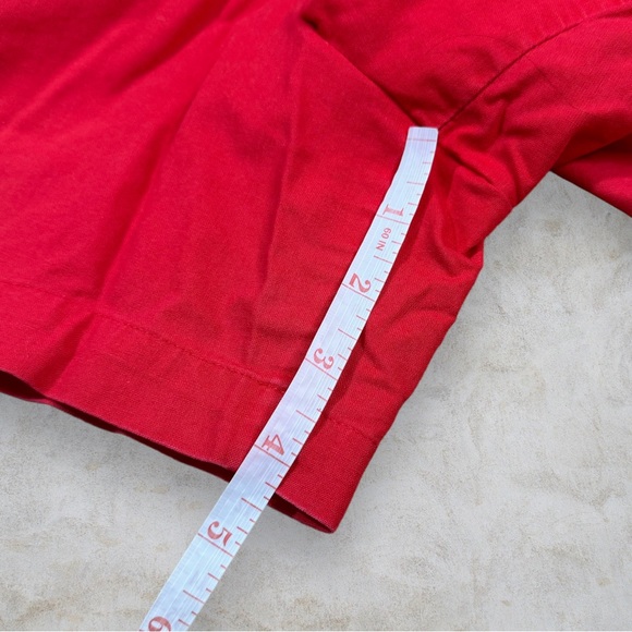 Gloria Vanderbilt Elastic Waist Red Shorts Vintage Size 14 - Picture 4 of 8